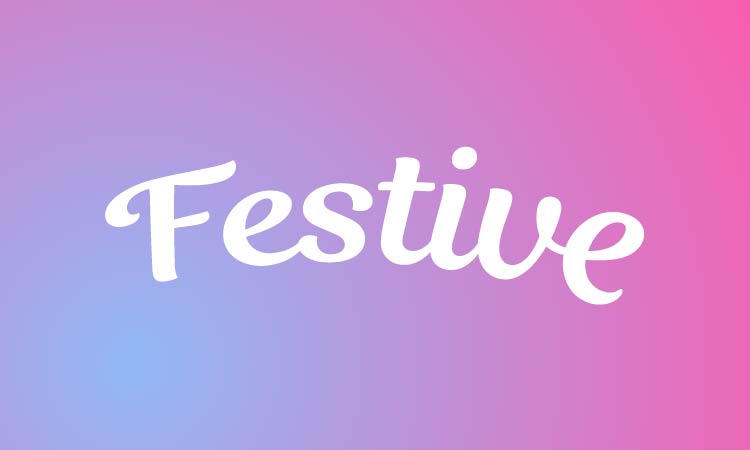 Festive logo